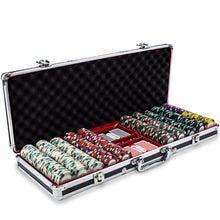 Load image into Gallery viewer, 500 Monaco Club Poker Chip Set with Black Aluminum Case