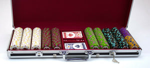 500 Rock & Roll Poker Chip Set with Black Aluminum Case