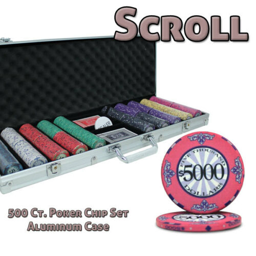 Scroll Poker Chip Sets