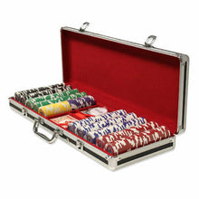 Load image into Gallery viewer, 500 Tournament Pro Poker Chip Set with Black Aluminum Case