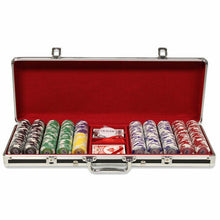 Load image into Gallery viewer, 500 Tournament Pro Poker Chip Set with Black Aluminum Case