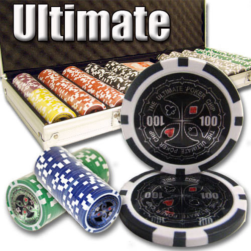 500 Ultimate Poker Chip Set with Aluminum Case
