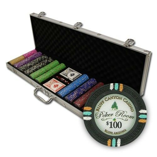 600 Bluff Canyon Poker Chip Set with Aluminum Case