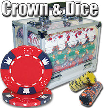 Load image into Gallery viewer, 600 Crown &amp; Dice Poker Chip Set with Acrylic Case