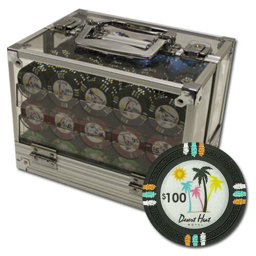600 Desert Heat Poker Chip Set with Acrylic Case