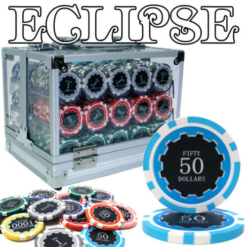 600 Eclipse Poker Chip Set with Acrylic Case