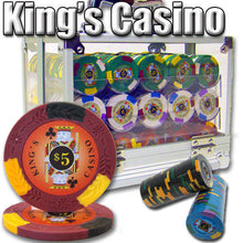 Load image into Gallery viewer, 600 Kings Casino Poker Chip Set with Acrylic Case