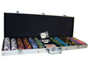 600 Kings Casino Poker Chip Set with Aluminum Case
