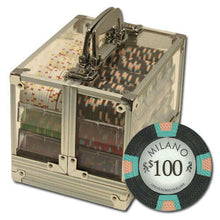 Load image into Gallery viewer, 600 Milano Clay Poker Chip Set with Acrylic Case