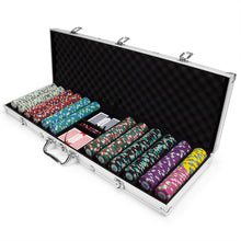 Load image into Gallery viewer, 600 Poker Knights Poker Chip Set with Aluminum Case