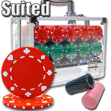 Load image into Gallery viewer, 600 Suited Poker Chip Set with Acrylic Case