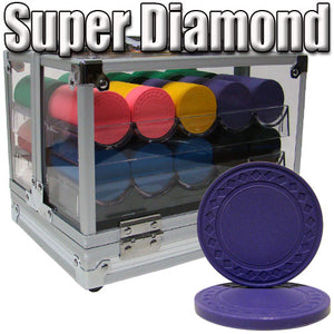 600 Super Diamond Poker Chip Set with Acrylic Case