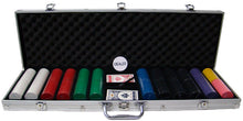 Load image into Gallery viewer, 600 Super Diamond Poker Chip Set with Aluminum Case