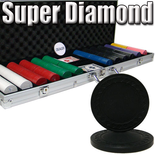 600 Super Diamond Poker Chip Set with Aluminum Case