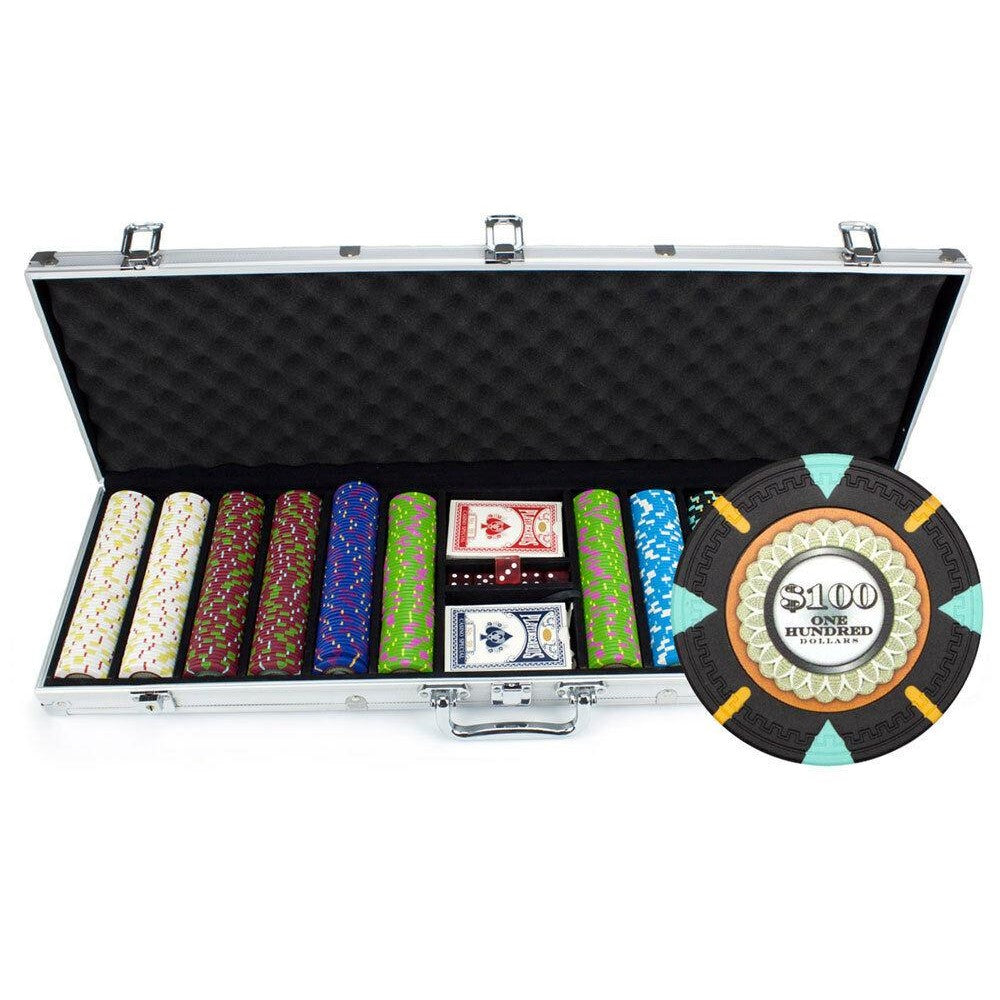 600 The Mint Poker Chip Set with Aluminum Case