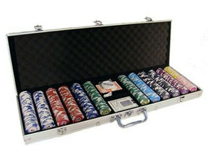 600 Tournament Pro Poker Chip Set with Aluminum Case
