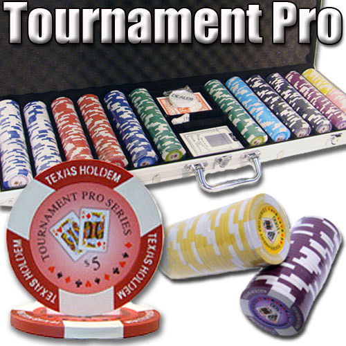 600 Tournament Pro Poker Chip Set with Aluminum Case