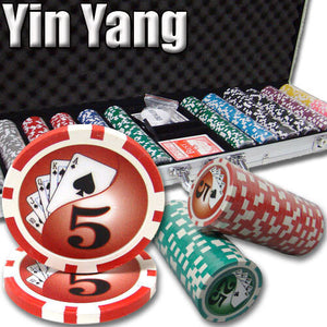 600 Yin Yang Poker Chip Set with Aluminum Case