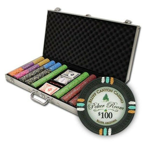 750 Bluff Canyon Poker Chip Set with Aluminum Case