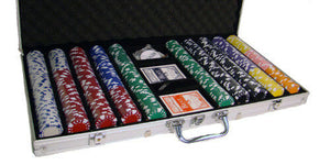 750 Diamond Suited Poker Chip Set with Aluminum Case