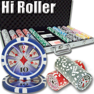 750 High Roller Poker Chip Set with Aluminum Case
