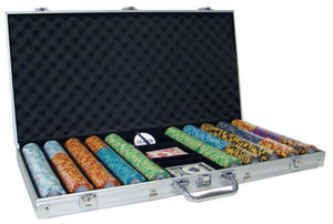 750 Monte Carlo Poker Chip Set with Aluminum Case