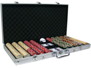 750 Nile Club Ceramic Poker Chip Set with Aluminum Case