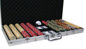 750 Nile Club Ceramic Poker Chip Set with Aluminum Case