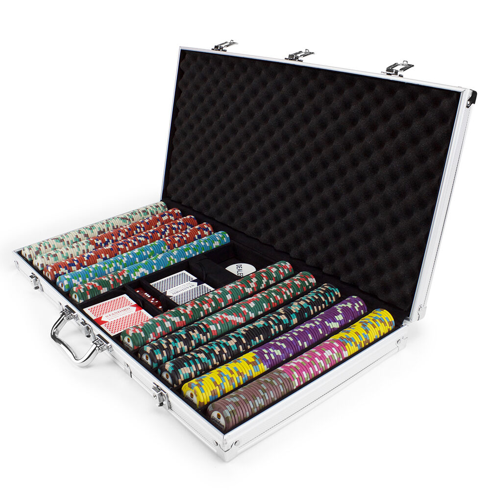 750 Showdown Poker Chip Set with Aluminum Case
