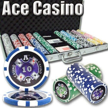 Load image into Gallery viewer, 750 Ace Casino Poker Chip Set with Aluminum Case