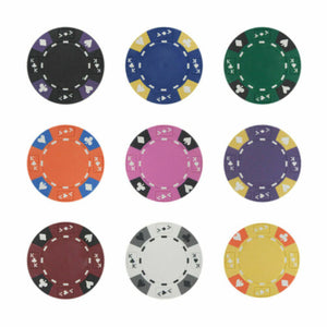 600 Ace King Suited Poker Chip Set with Aluminum Case