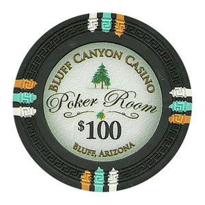 (25) $100 Bluff Canyon Poker Chips