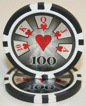 Load image into Gallery viewer, (25) $100 High Roller Poker Chips