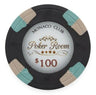 Black $100 Monaco Club poker chip