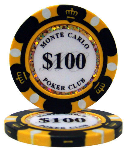 (25) $100 Monte Carlo Poker Chips