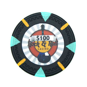 (25) $100 Rock & Roll Poker Chips