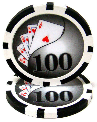 (25) $100 Yin Yang  Poker Chips