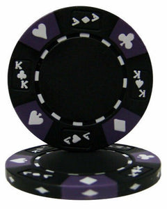 (25) Black Ace King Suited Poker Chips