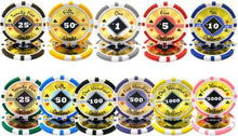 Load image into Gallery viewer, 500 Black Diamond Poker Chip Set with Aluminum Case