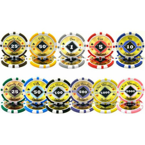 Black Diamond 14g holographic poker chips
