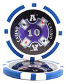 Blue $10 Ace Casino poker chip