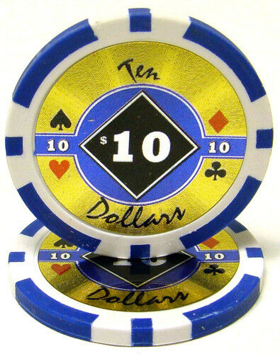 (25) $10 Black Diamond Poker Chips