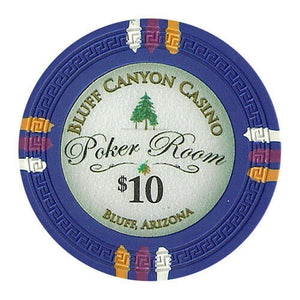 (25) $10 Bluff Canyon Poker Chips
