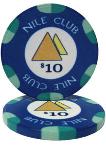 (25) $10 Nile Club Poker Chips