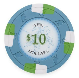 (25) $10 Poker Knights Poker Chips