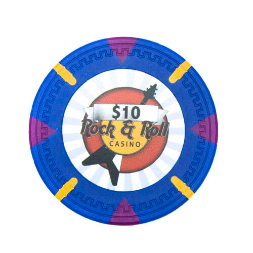 (25) $10 Rock & Roll Poker Chips