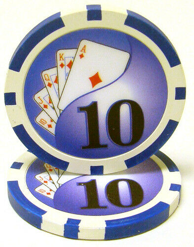 (25) $10 Yin Yang Poker Chips