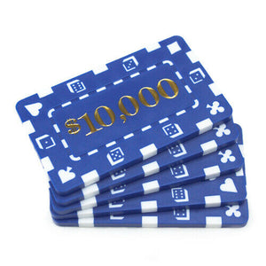 (5) $10000 Poker Plaques