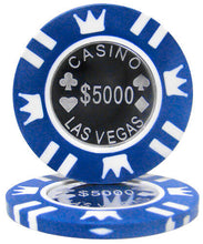 Load image into Gallery viewer, (25) $5000 Coin Inlay Poker Chips