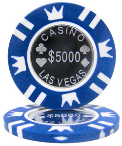 (25) $5000 Coin Inlay Poker Chips